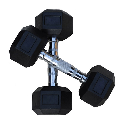Halteres de borracha Body-solid Hexru