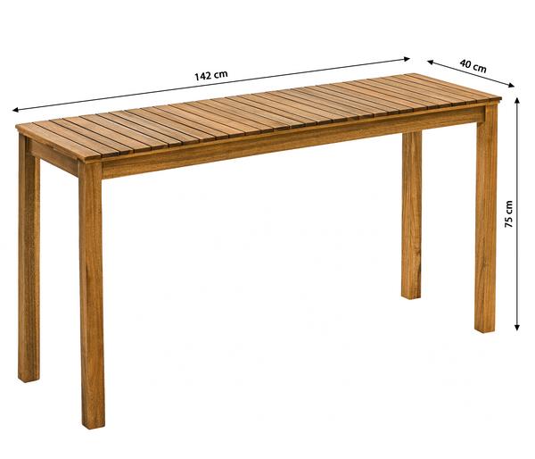 Dehner Balkontisch Macao, ca. B142/H75/T40 cm