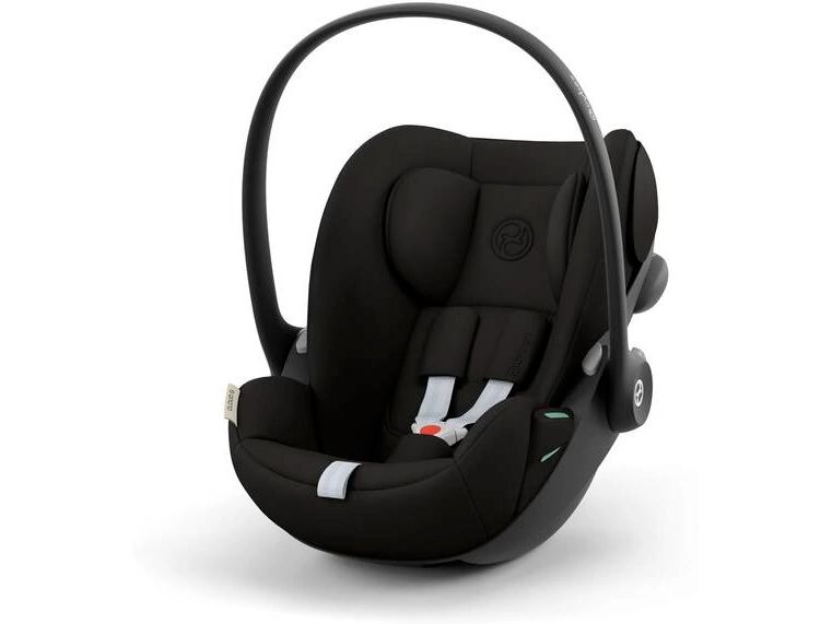 CYBEX Gold Babyschale Cloud G i-Size Magic Black Babyschale nach i-Size-Norm mit Liegefunktion und linearer Seitenaufprallschutz-Technologie