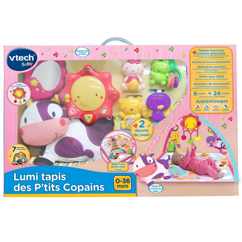VTECH BABY - LUMI TAPIS DES PETITS COPAINS ROSE