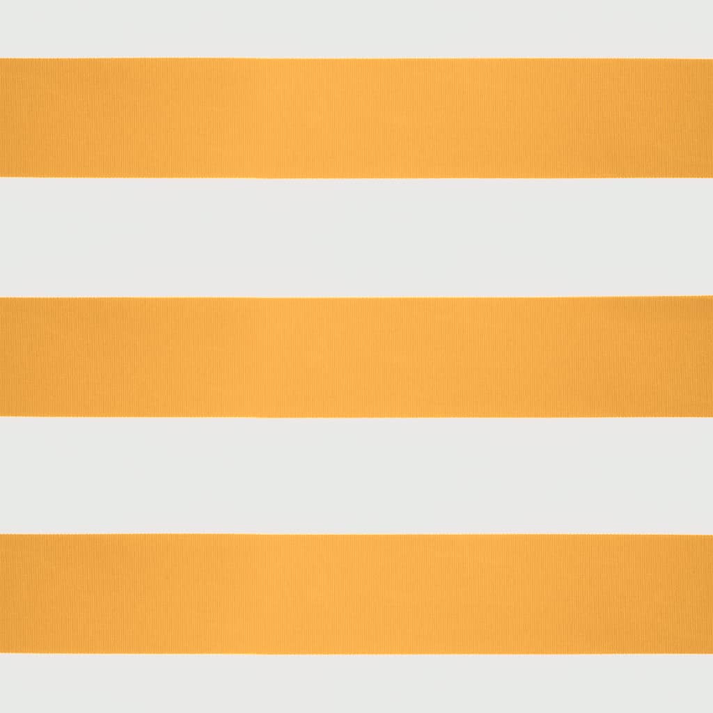 Auvent rétractable automatique jaune et blanc 5x3 m