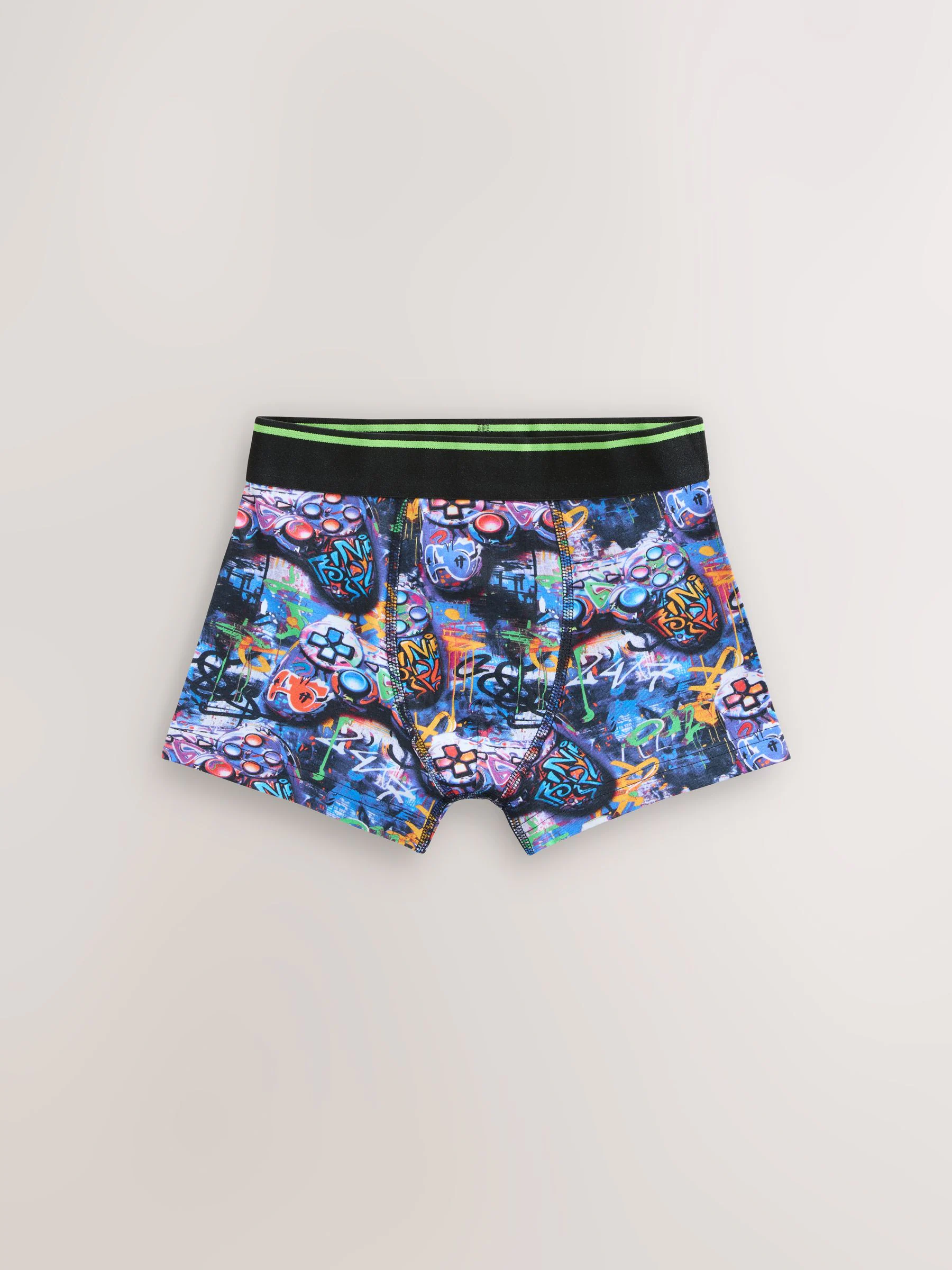 Grafittiprint gamer - Verpakking van 5 boxers (2-16jr)