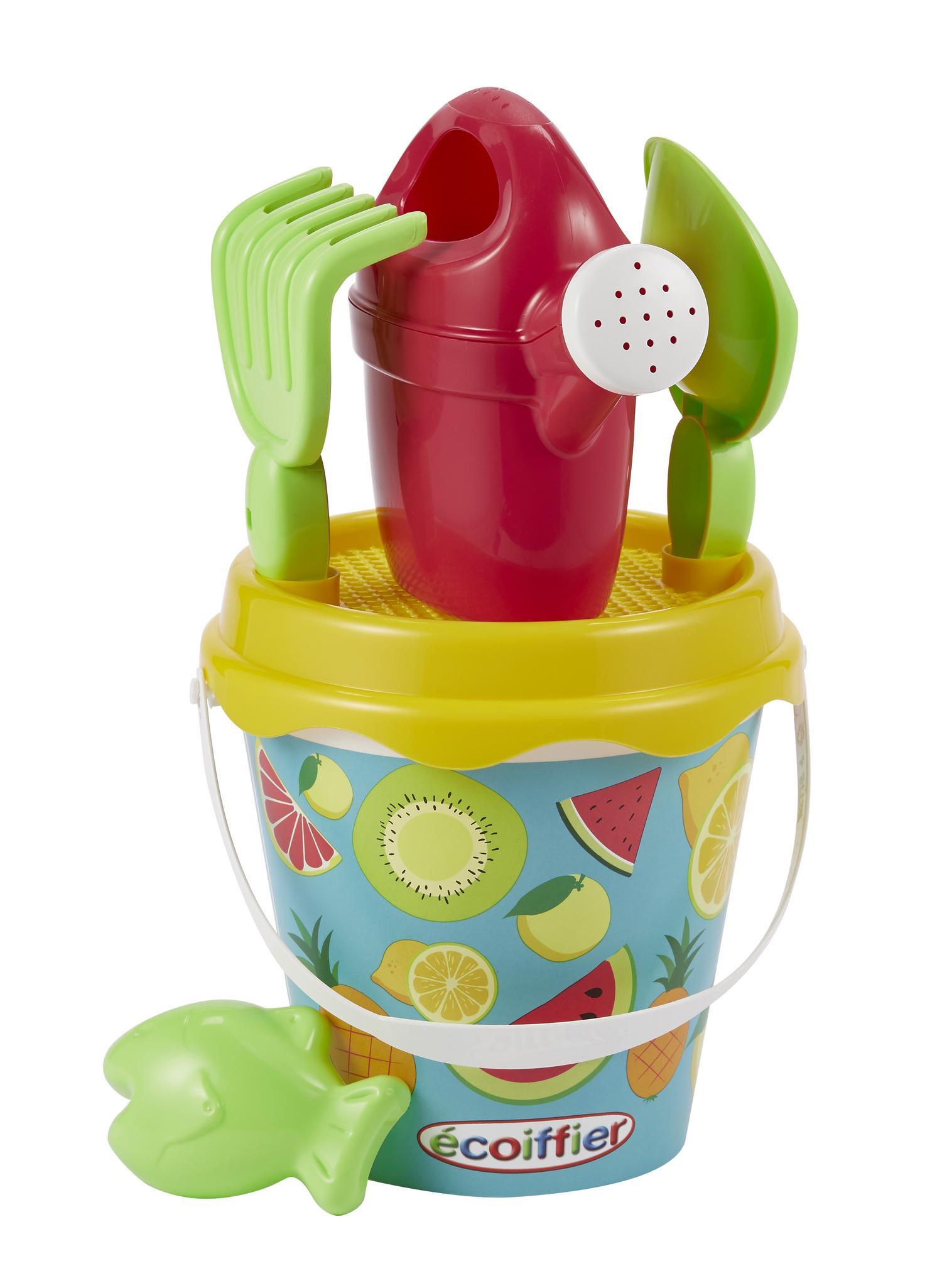 SEAU PLAGE GARNI FRUITS 17CM