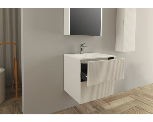 Jungborn wastafelmeubel SEDICI BxHxD 60 x 57 x 50 cm Frontkleur wit mat 55730