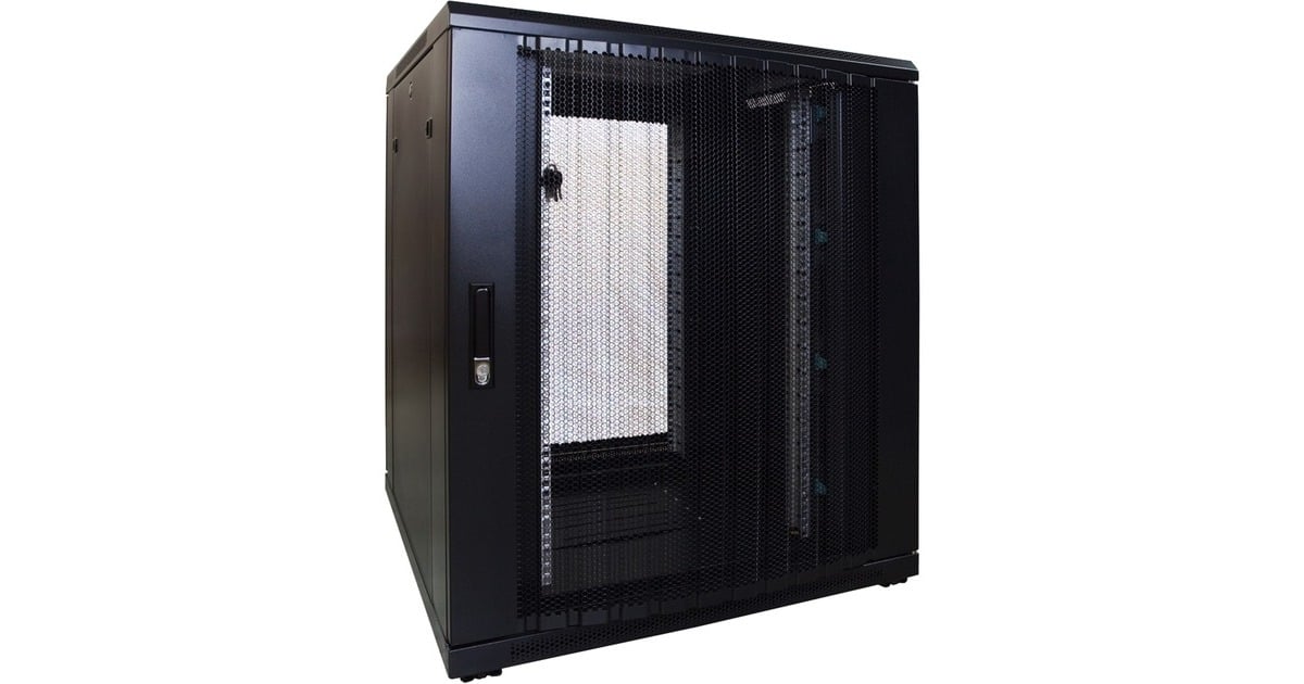DSI18U serverkast met geperforeerde deur - DS8818PP server rack  (Zwart, 800 x 800 x 1000mm)