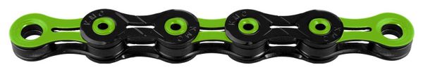 Chaine KMC DLC11 118 Maillons 11V Noir/Vert