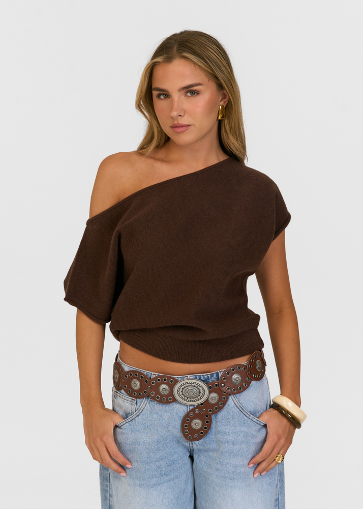 Chloe top choco bruin
