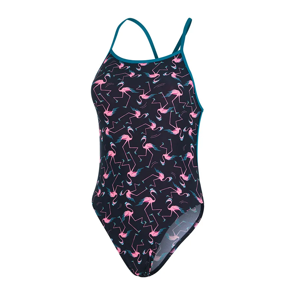 Speedo FLAMINGO FLARE - Maillot de bain 1 pièce Femme navypink