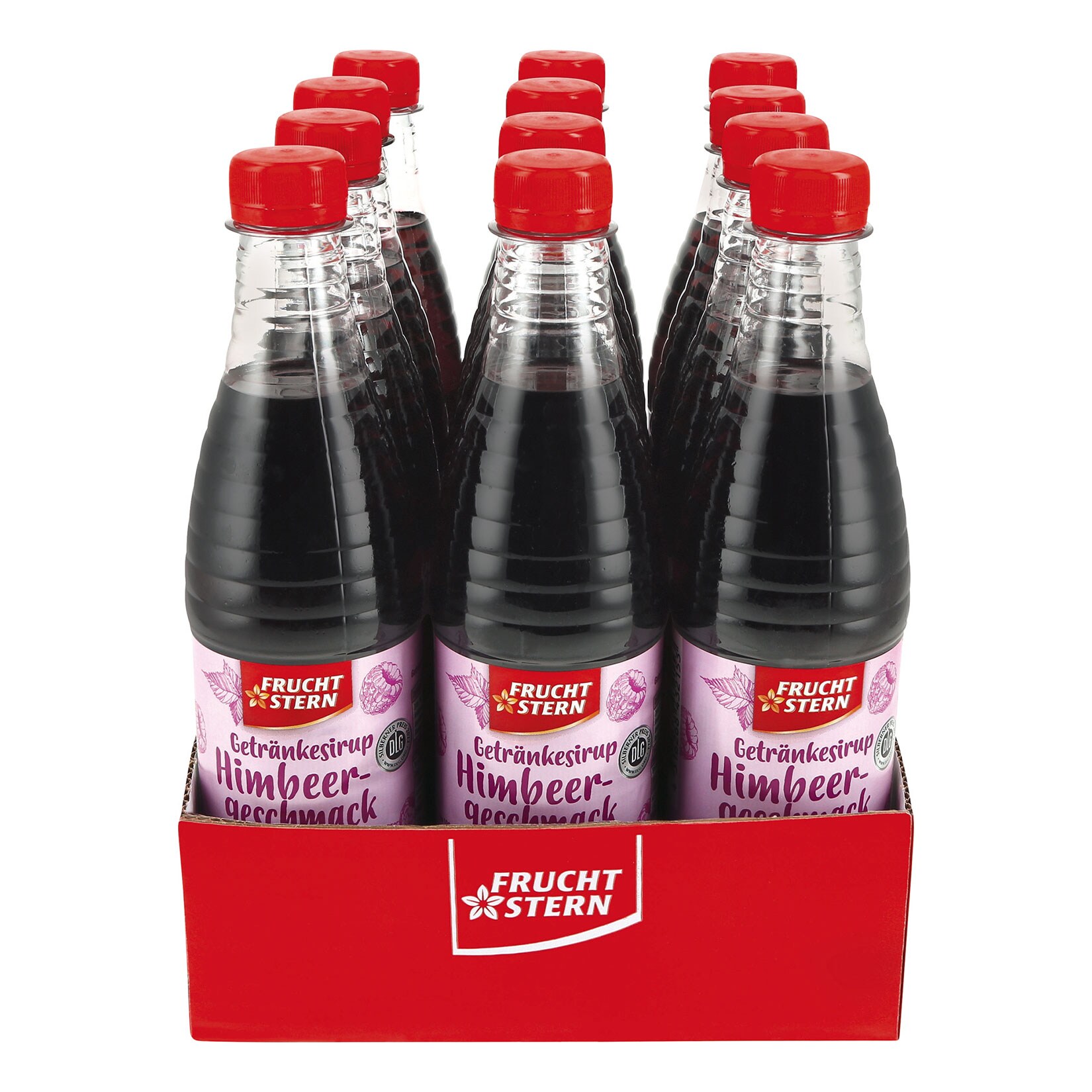 Fruchtstern Himbeersirup 0,5 Liter, 12er Pack