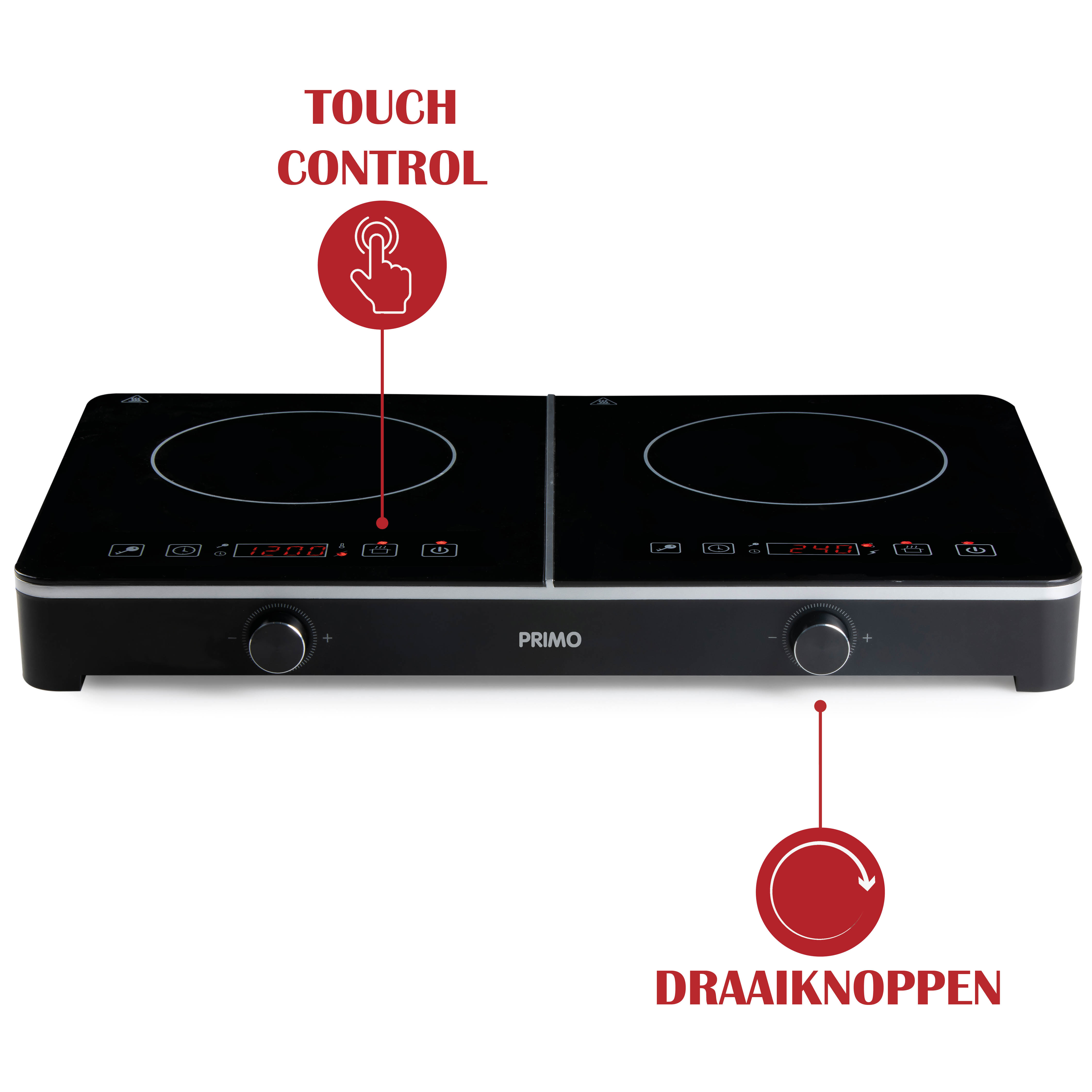 PRIMO PR303IKP dubbele inductiekookplaat