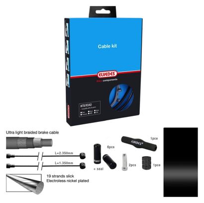 Kit de Câbles de Frein Elvedes Pro-Line Etanche Black Diamètre 5.0mm