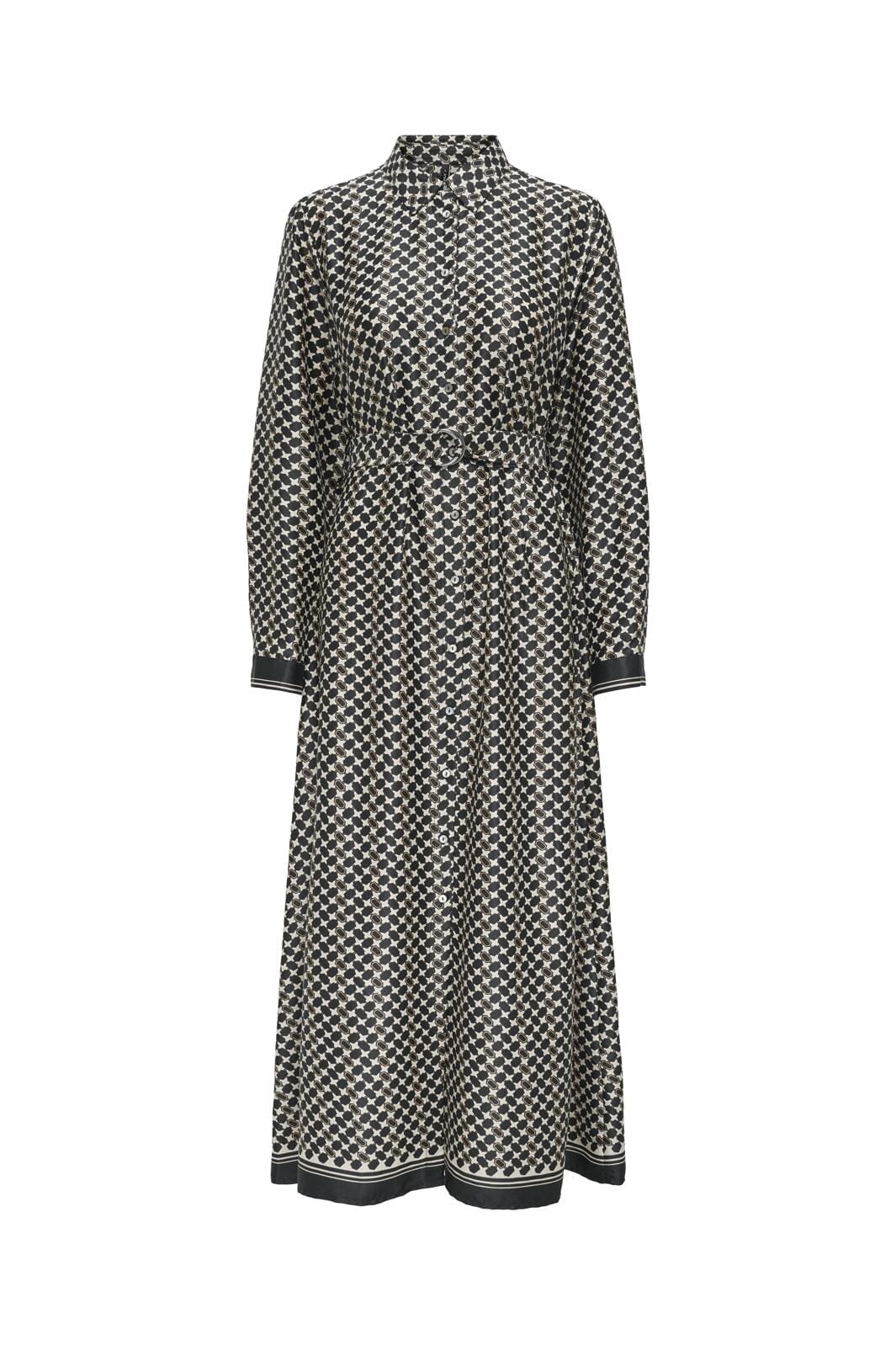 Only Onljane Life L/S Belt Shirt Dress 4662959 black chic me