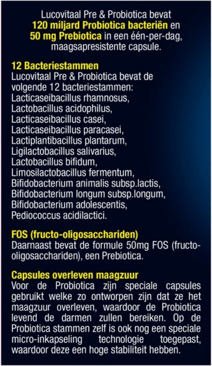 Lucovitaal Super Pre & Probiotica (14 capsules)