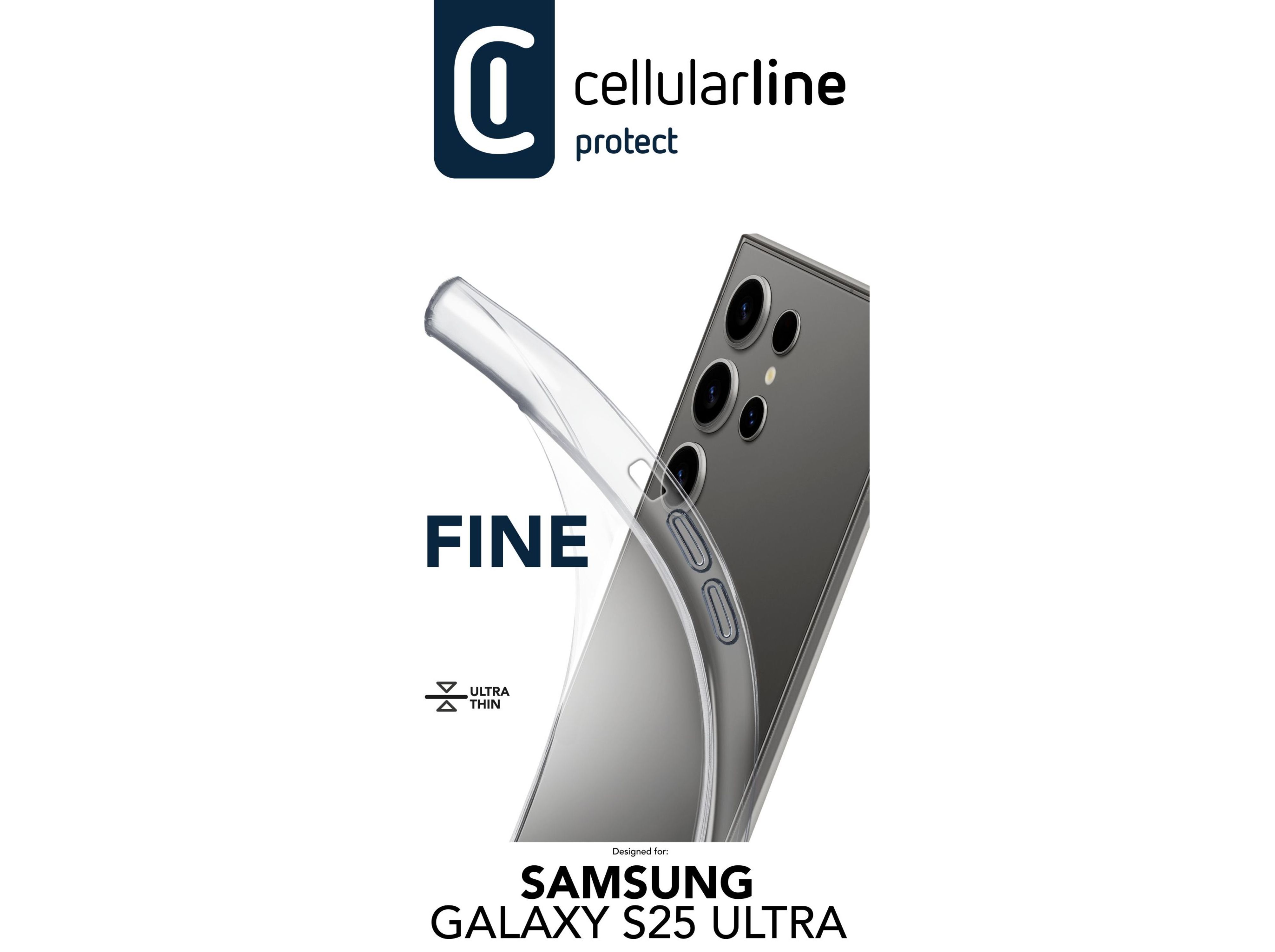 CAPA CELLULARLINE SAMSUNG S25 ULTRA FINA TRANSP