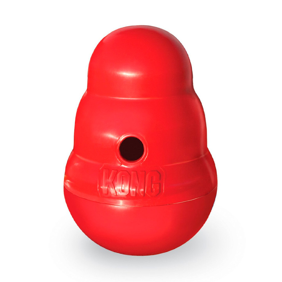 Dispensador de petiscos Kong Wobbler para cães