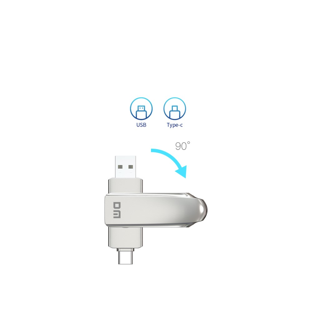 (128GB) USB C / USB 3.2 Speicher Stick Flash Drive High Speed (300MB/s) - Silber