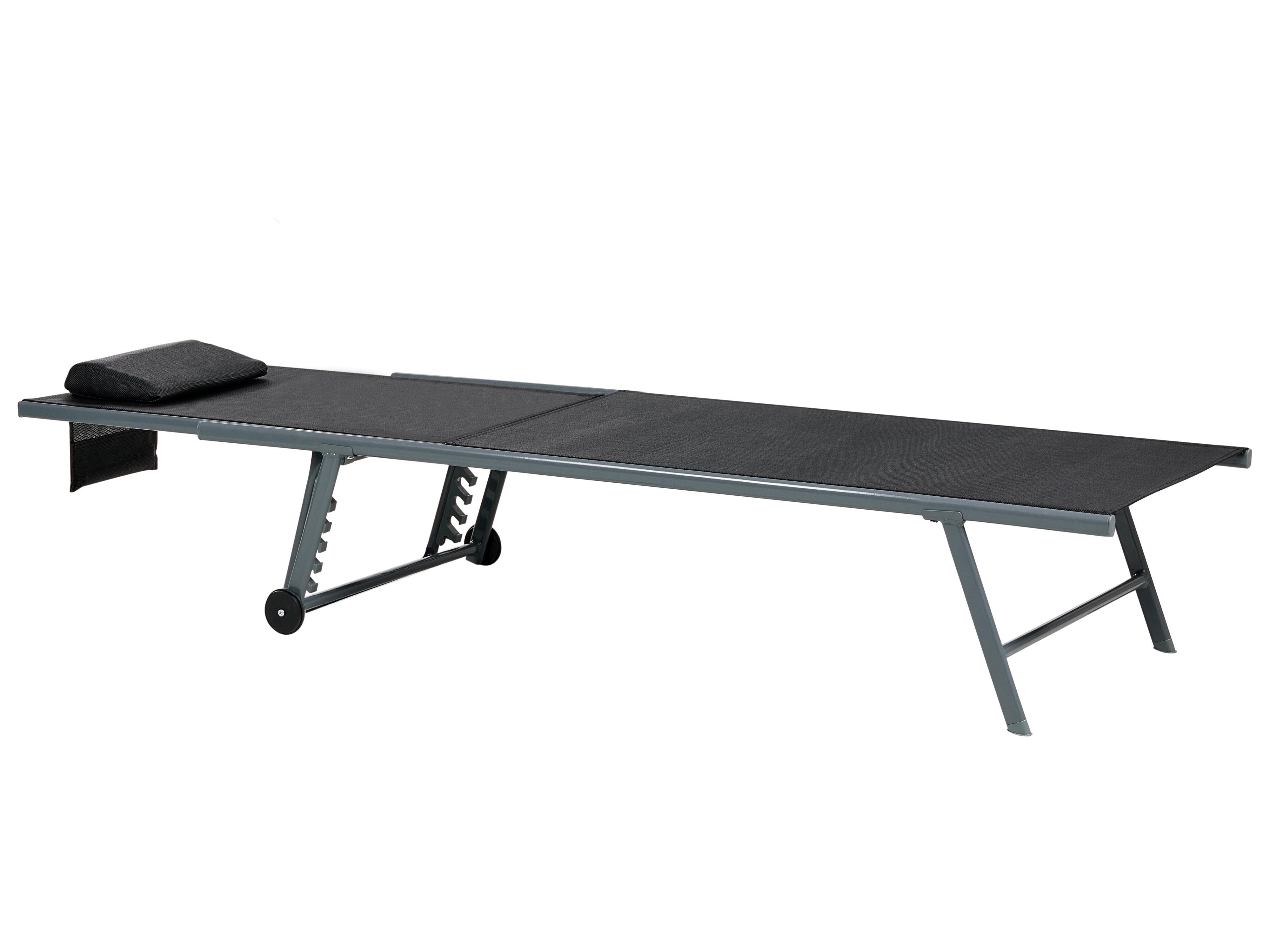 Set van 2 ligstoelen SORONI Metaal Zwart