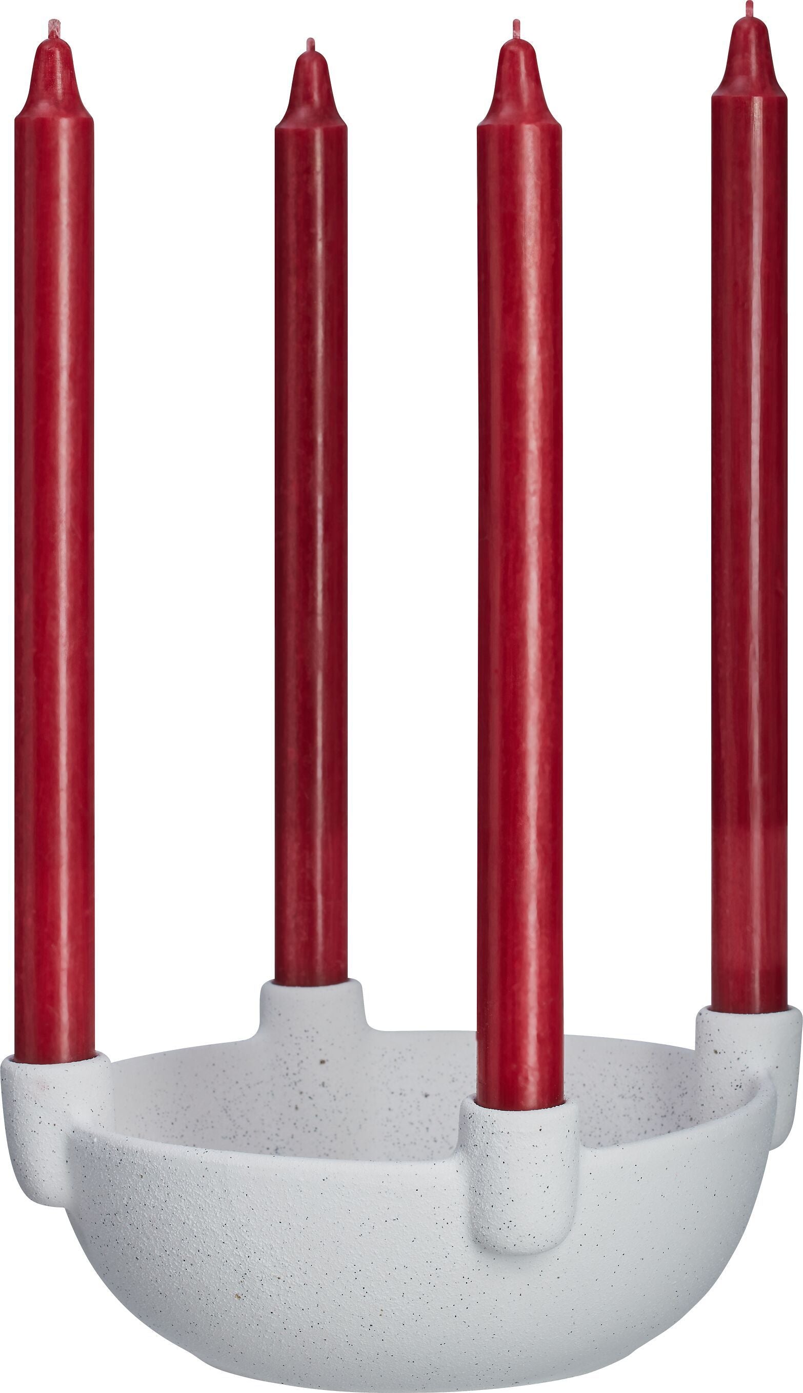 ISALIE Kerzenhalter - Weiss / H: 8.5 cm x D: 22.0 cm