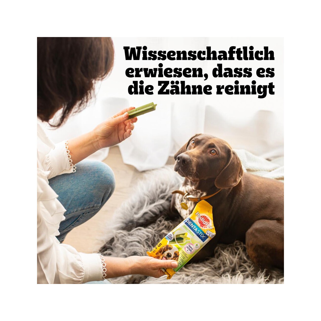 Pedigree Zahnpflege Dentastix Fresh Multipack 28 Stück für mittelgroße Hunde