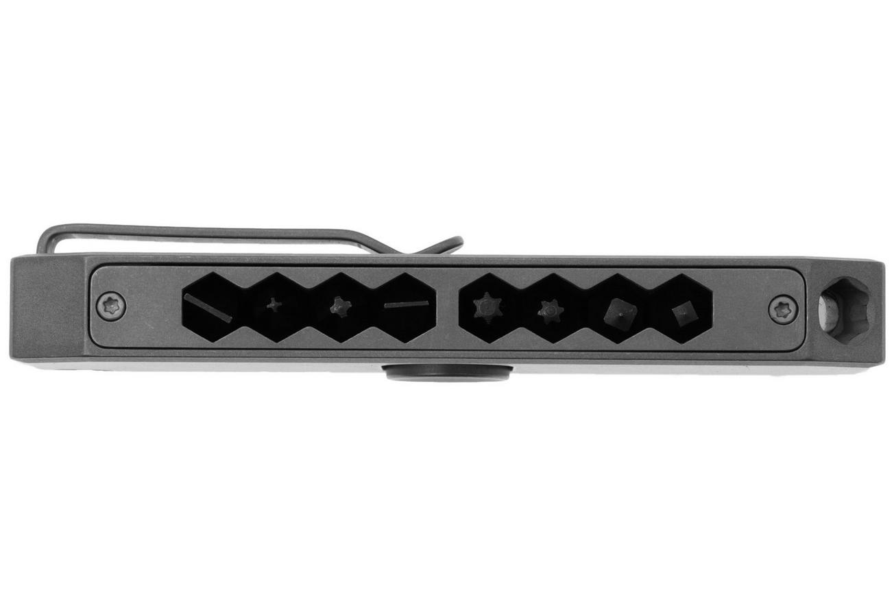 Big Idea Design Bit Bar II BB-II-SW Stonewashed Titanium, bit-driver met bitjes