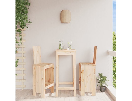 VIDAXL - Tabouret de bar Tabourets de bar 2 pcs 40x42x120 cm bois massif de pin