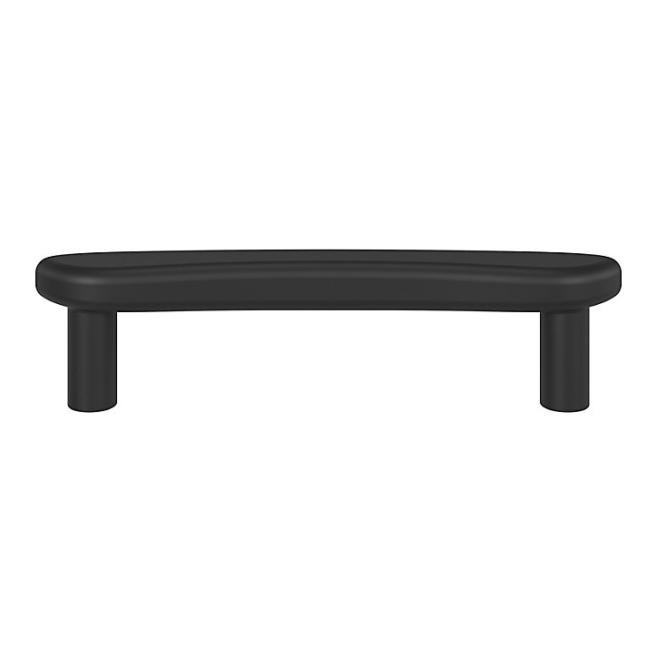 Poignée de meuble en T GoodHome Armel aluminium mat noir l.120mm x l.17mm x H. 30mm entraxe 96mm