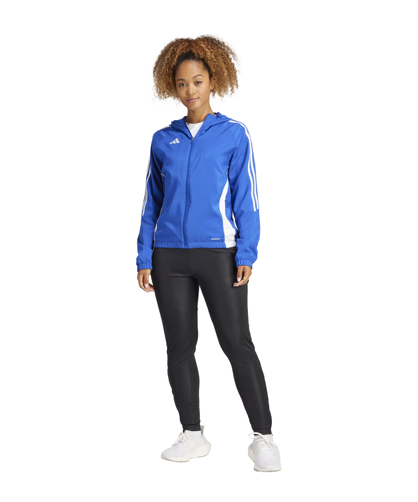 adidas Tiro 24 Windbreaker Damen Blau Weiss