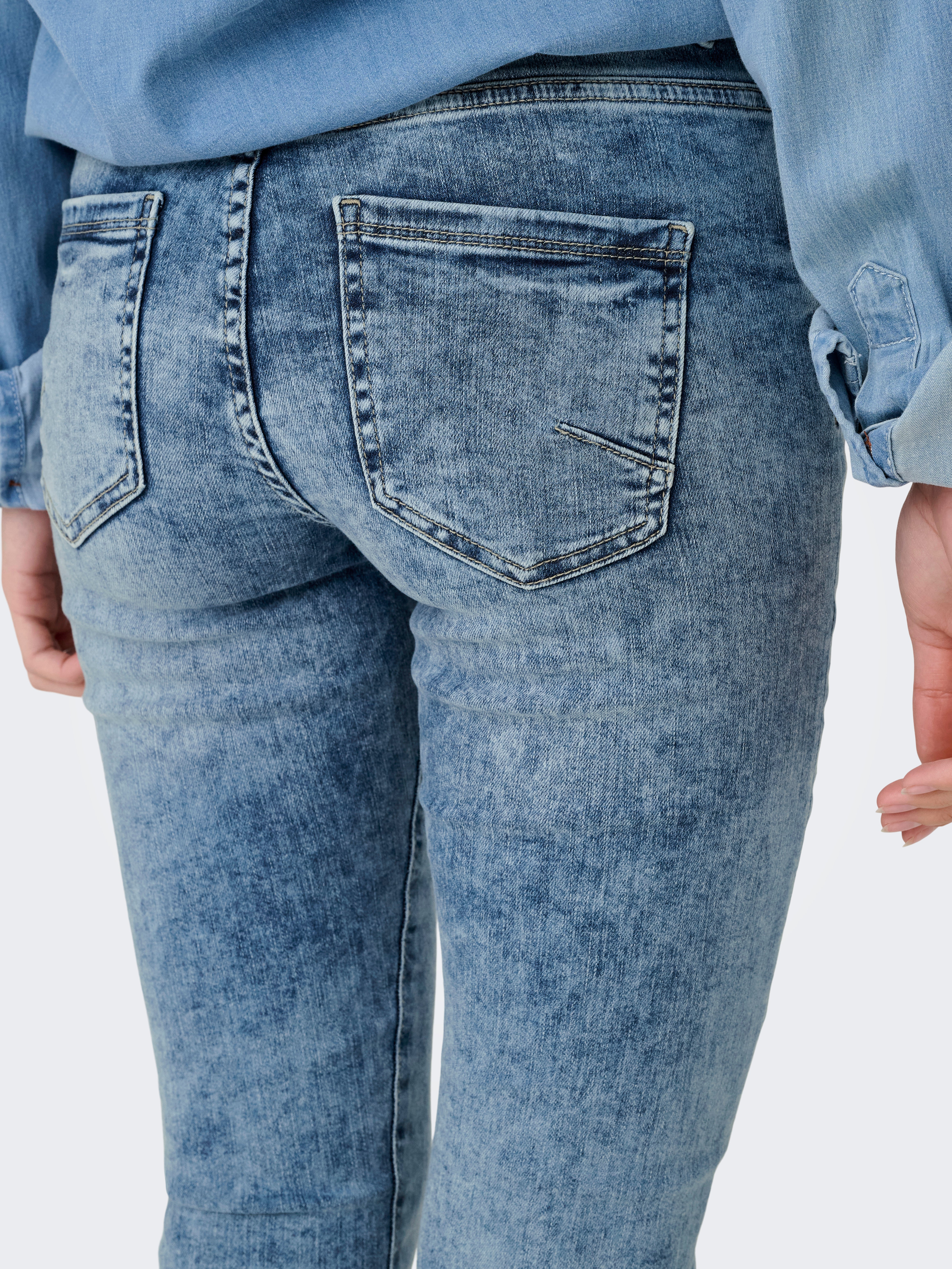 ONLBLUSH Mittlere Taille Skinny Fit Jeans Light Blue Denim