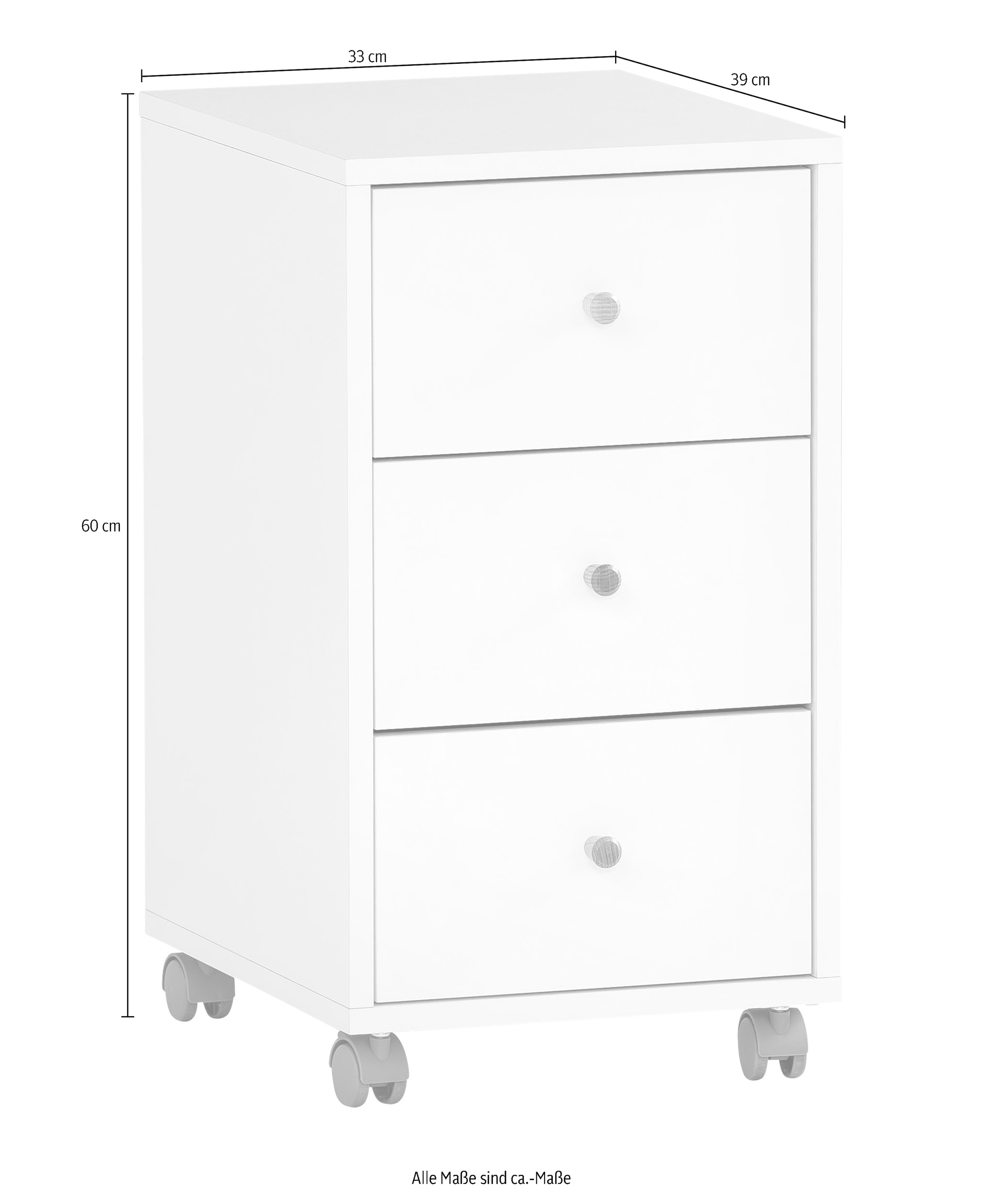 Schildmeyer Rollcontainer »Serie 500« Rollen feststellbar