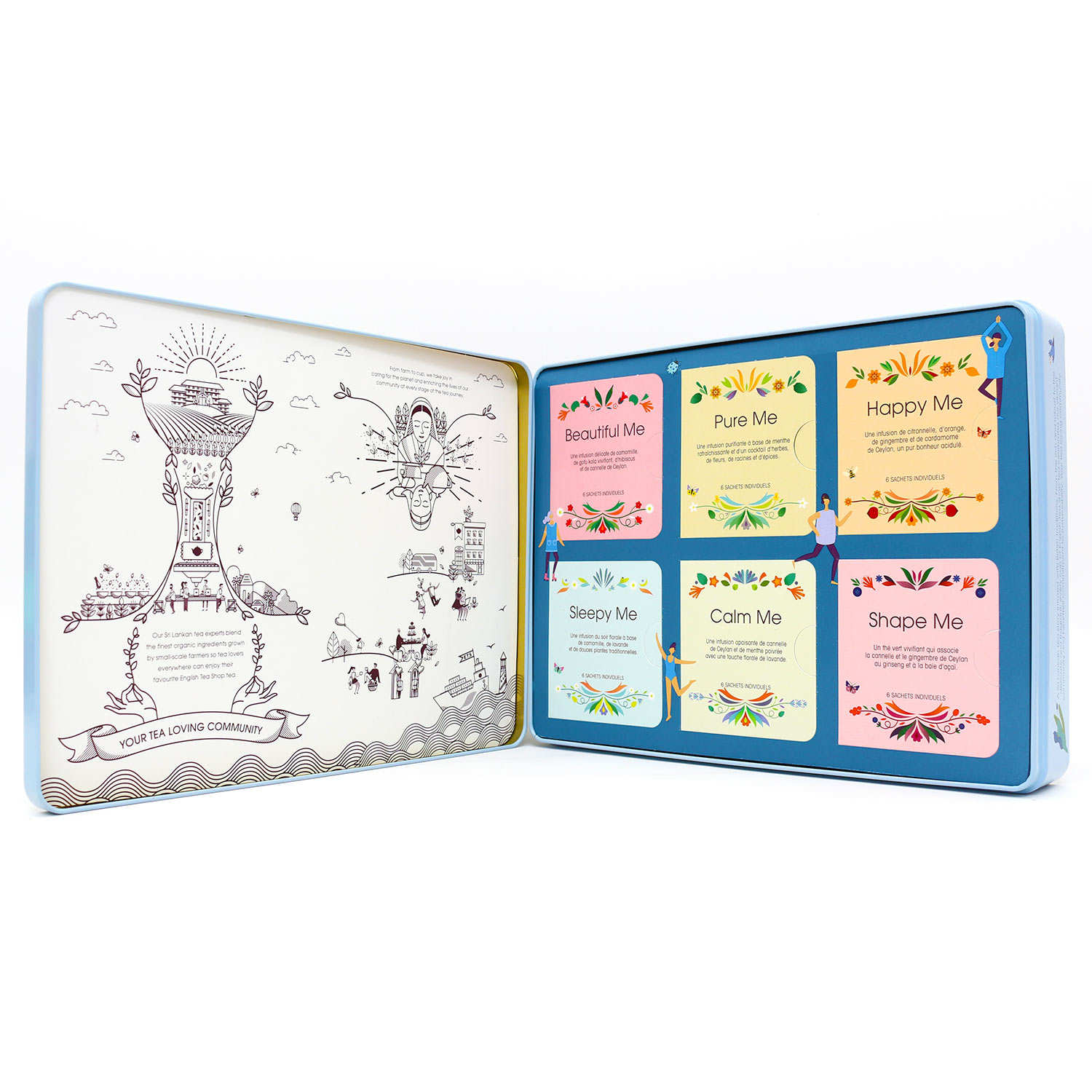 Coffret de thé bio bien-être - 36 sachets 6 parfums