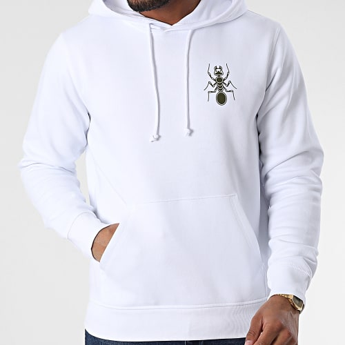 Sweat Capuche Original Spirit Blanc Vert Kaki