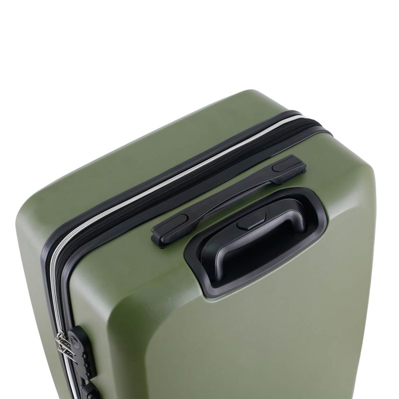 Lot de 3 valises rigides 377 Extensibles 55, 66 et 76 cm Vert
