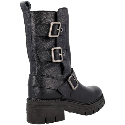 Hispanitas - BOTA MOTERA CON HEBILLASAshley HI233155 NEGRO Negro