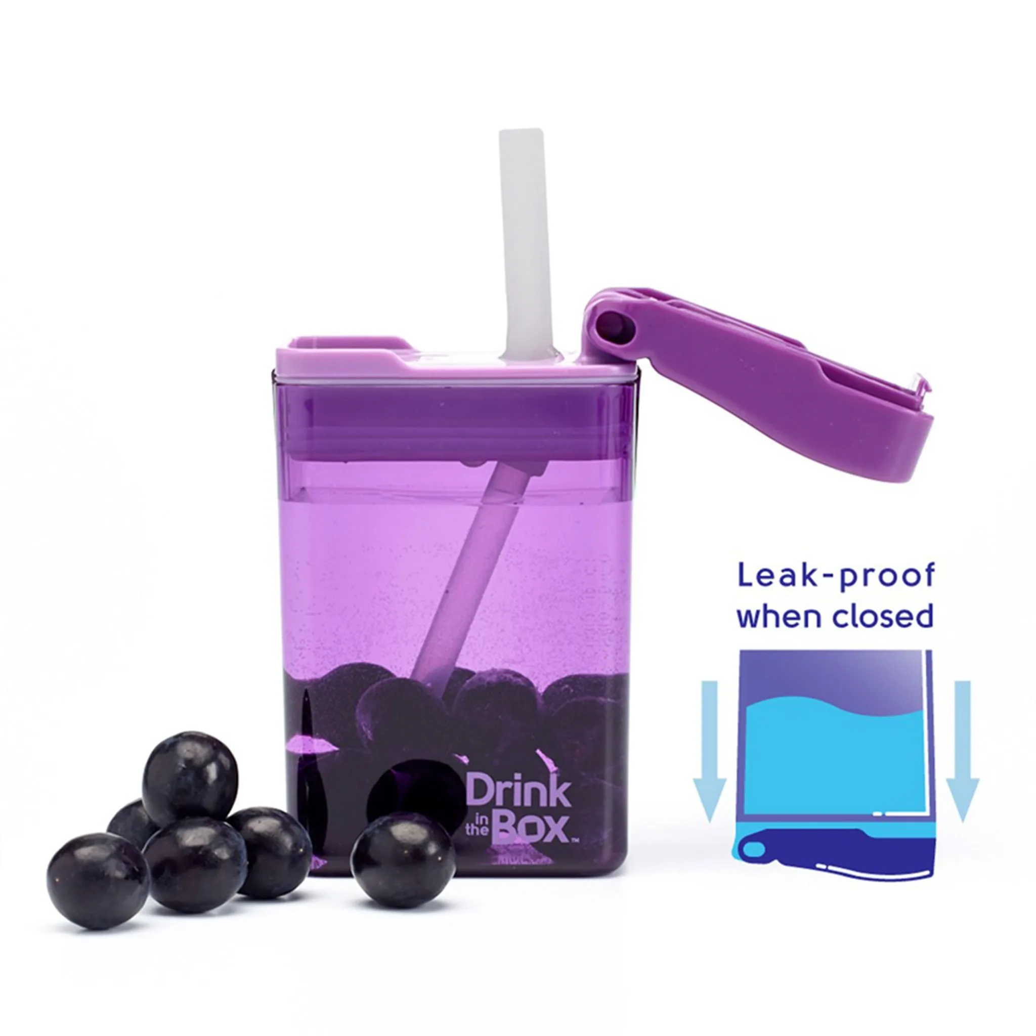 Drink in the Box Contenant à Paille 8oz - Mauve