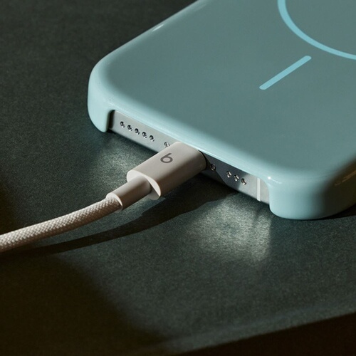 Câble téléphone portable Beats USB-C vers USB-C 1.5 m Gris pour iPhone