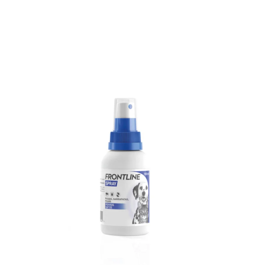 Spray antiparasitário Frontline para cães e gatos.
