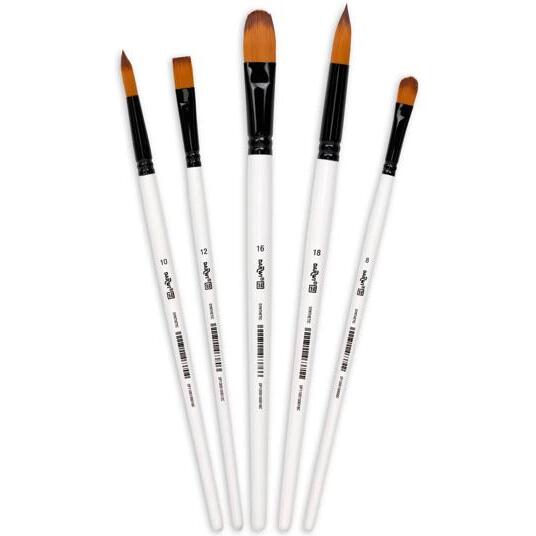 Darwi For You set de 5 pinceaux moyens - Blanc