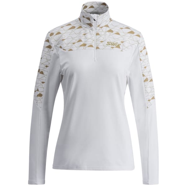 T-shirt ski de fond SWIX INFINITY LIGHT HALF ZIP W BRIGHT WHITE/DUNE