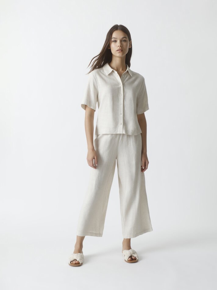 Camisa de linho - Natural