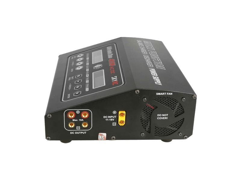 SKYRC Dual-Ladegerät D400 Ultimate Duo AC/DC 2 x 200W, 1-7S Universelles Zweikanal AC/DC Modellbau Ladegerät