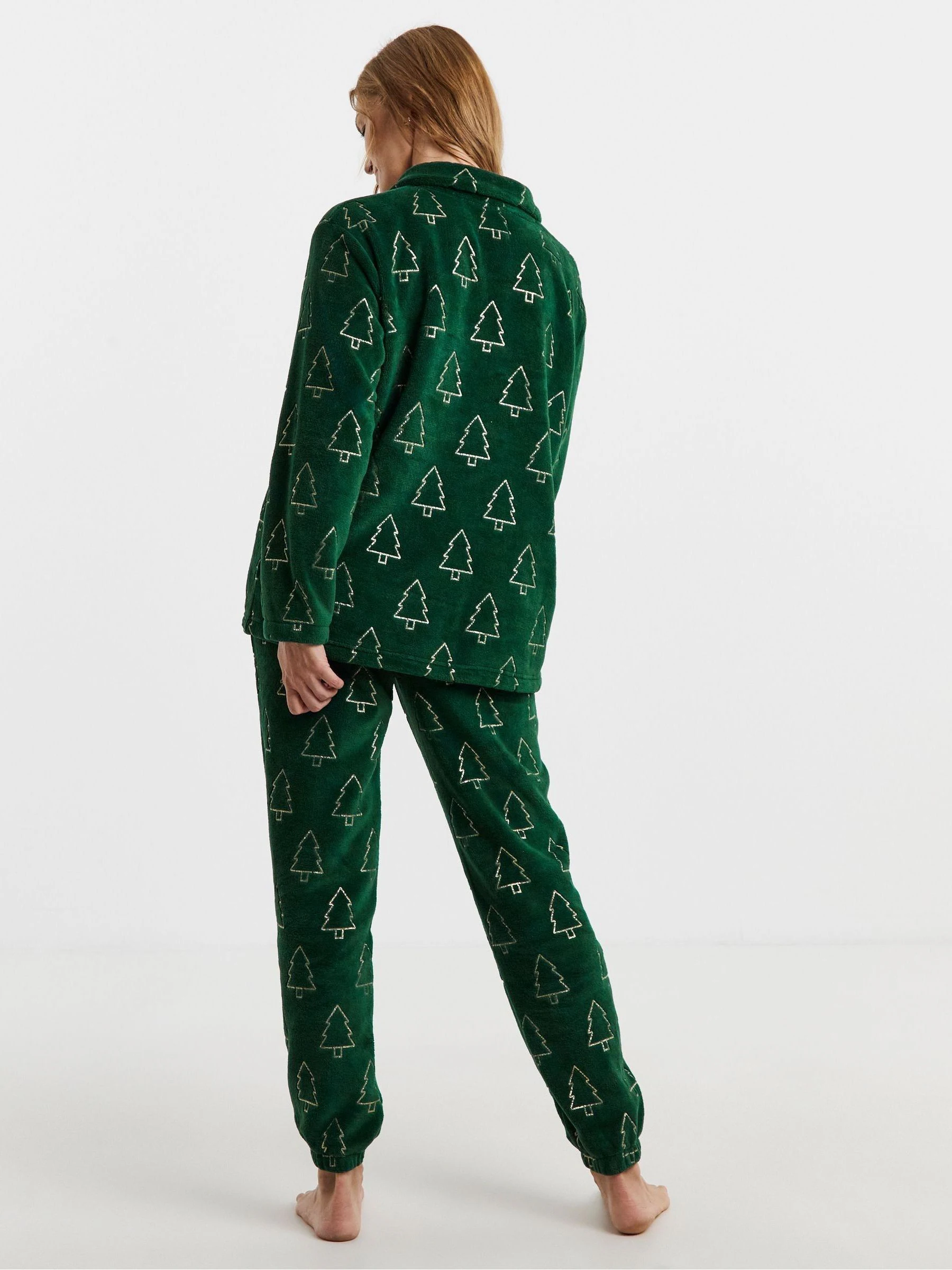 JD Williams Pretty Secrets 1/4 Zip Fleece Twosie Pyjama Set