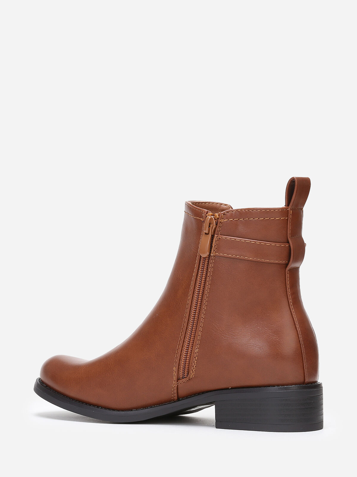 Bottines inspiration chelsea à boucle- Camel