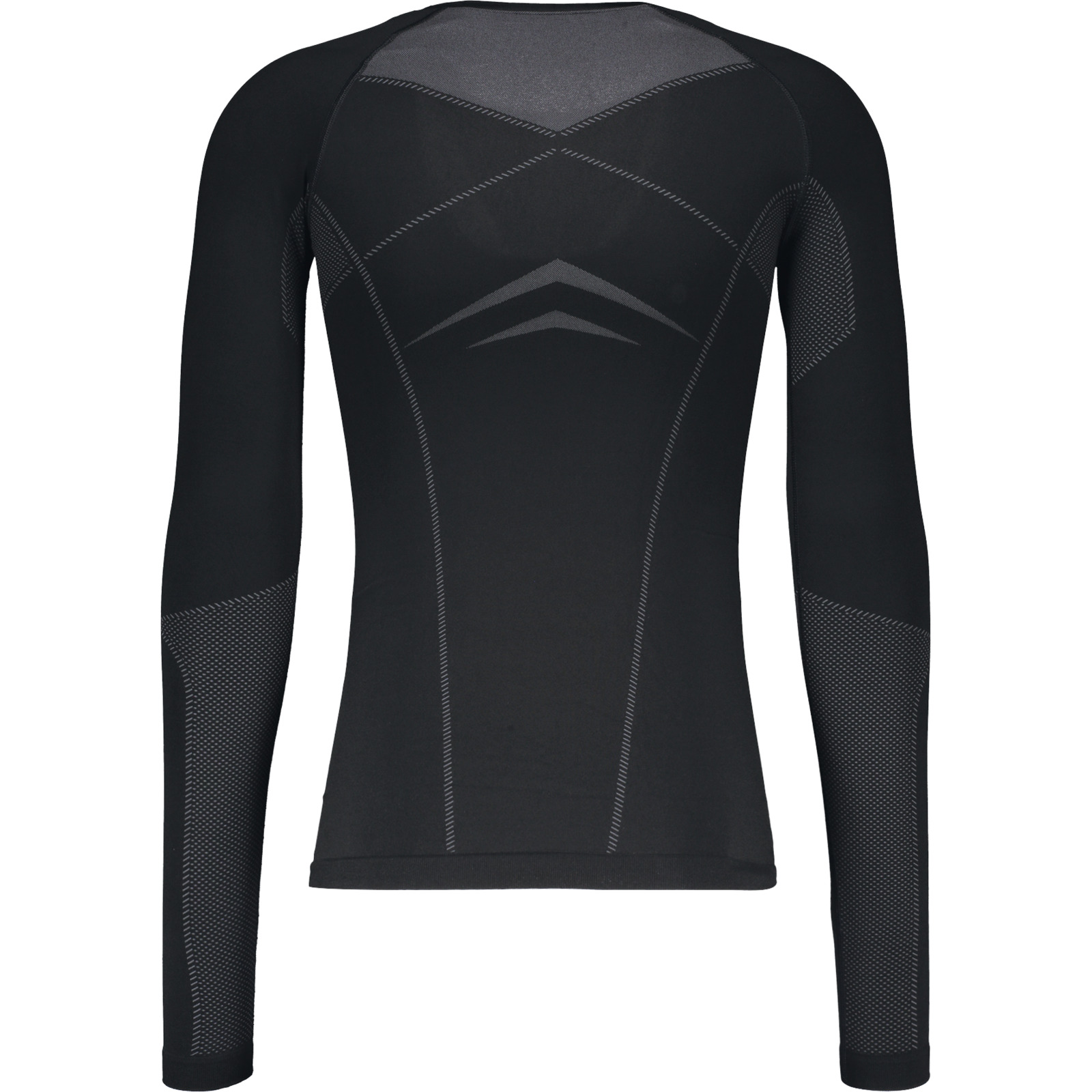 Odlo Herren-Langarmshirt Performance Evo Warm Base Layer XL, schwarz