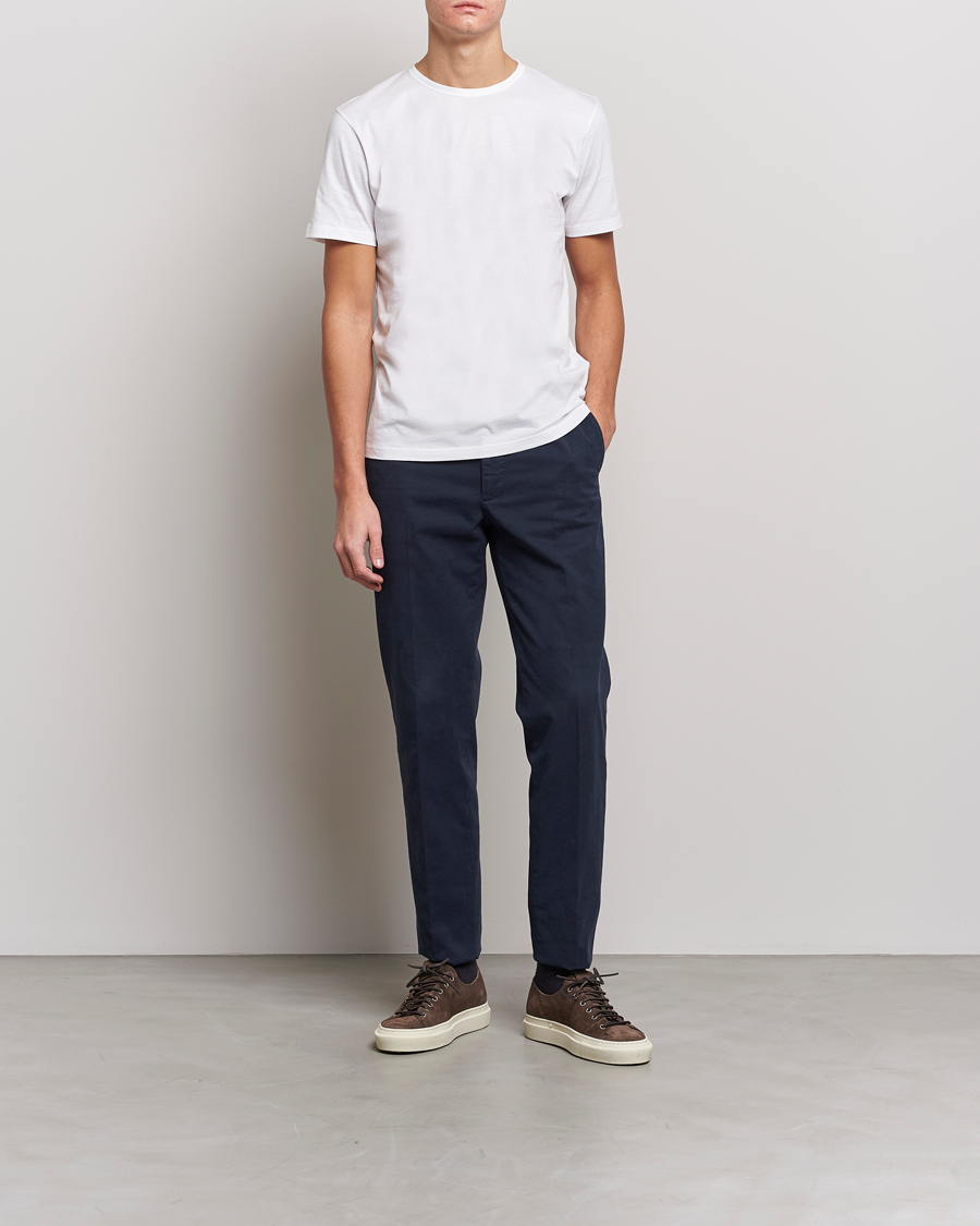 Stenströms Solid Cotton T-Shirt White