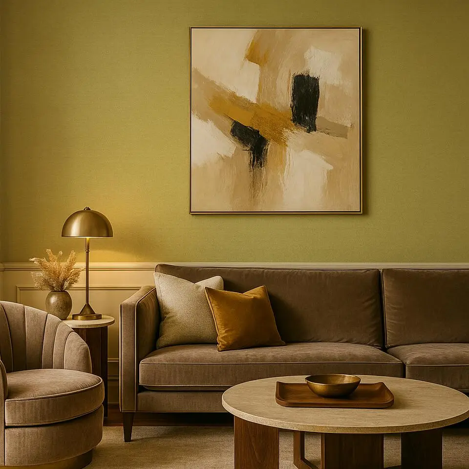 Dutch Wallcoverings Vliesbehang Linen & Textures uni - groen - 10,05m x 53cm