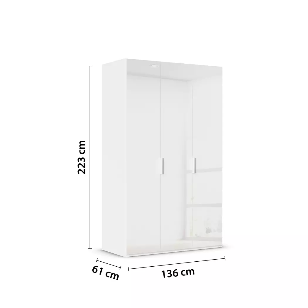 Kleiderschrank Vareno 136 x 222 cm
