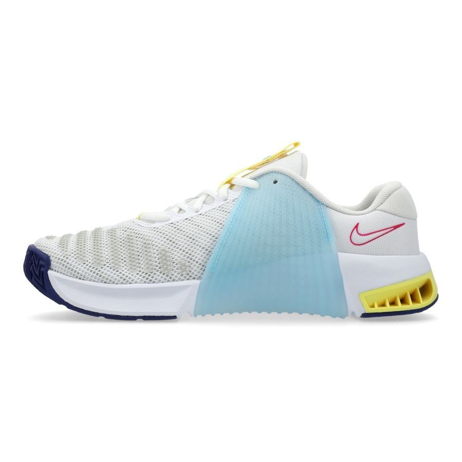 Nike Chaussures d'entraînement Metcon 9 - Blanc/Bleu Marine/Rose/Jaune