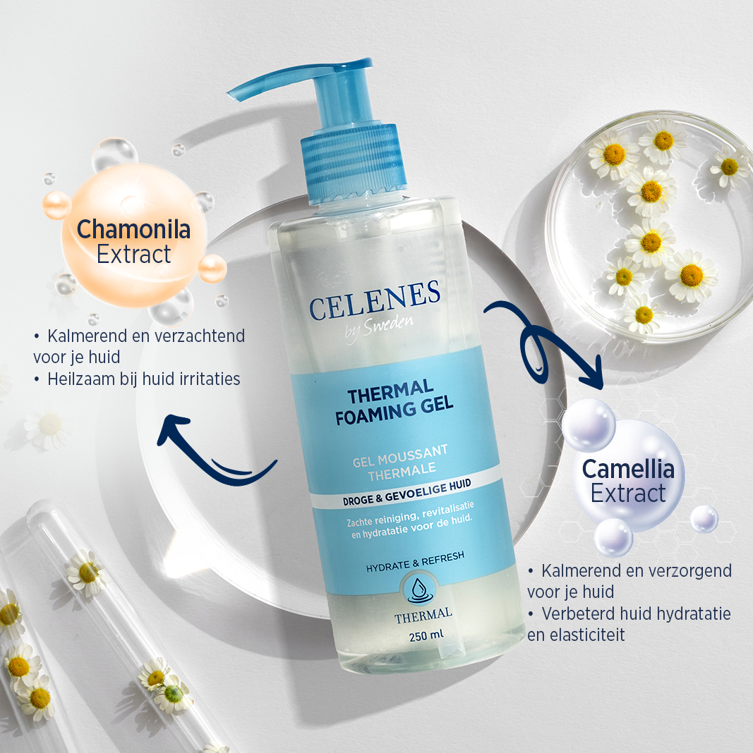 Celenes Thermal foaming gel dry skin (250 ml)