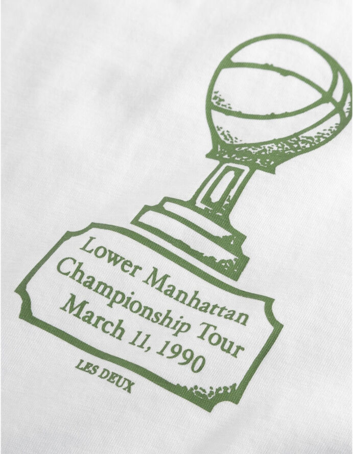 Les Deux Tournament T-Shirt White/vintage green