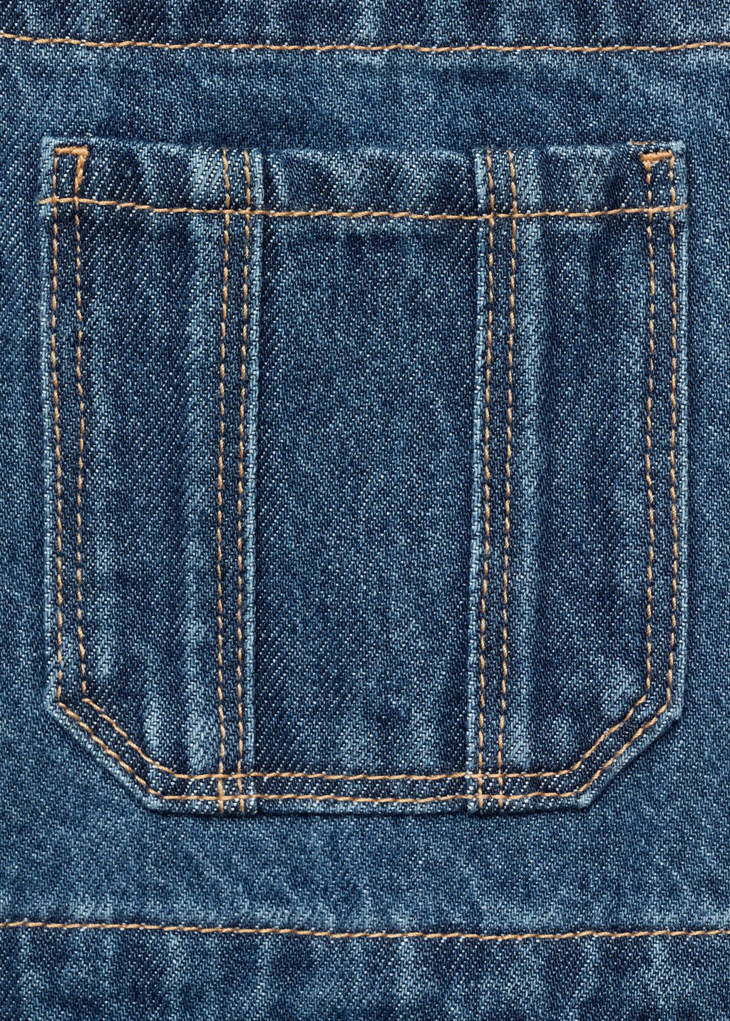Mango Kids denim tuinbroek dark blue denim